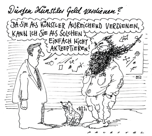 Cartoon: kunst und kohle (medium) by Andreas Prüstel tagged kunst,kommerz,urheberrecht,kunst,kommerz,urheberrecht