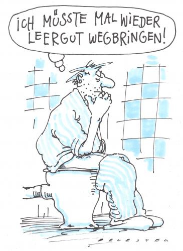 Cartoon: leer (medium) by Andreas Prüstel tagged notdurft,leergut
