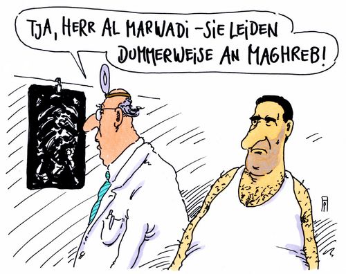 Cartoon: maghreb (medium) by Andreas Prüstel tagged maghrebstaaten,sichere,herkunftsländer,asyl,algerien,marokko,tunesien,cartoon,karikatur,andreas,pruestel,maghrebstaaten,sichere,herkunftsländer,asyl,algerien,marokko,tunesien,cartoon,karikatur,andreas,pruestel