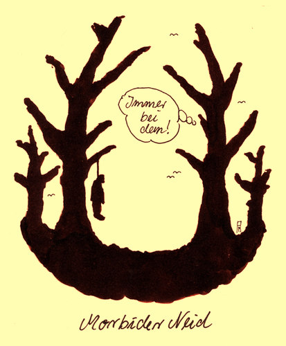 Cartoon: neid (medium) by Andreas Prüstel tagged neid,morbidität,suizid,selbstmord,erhängen,wald,baum,park,neid,morbidität,suizid,selbstmord,erhängen,wald,baum,park