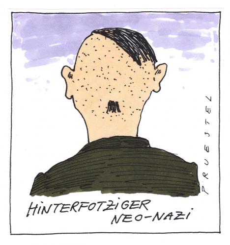 Cartoon: raffiniert (medium) by Andreas Prüstel tagged neonazismus