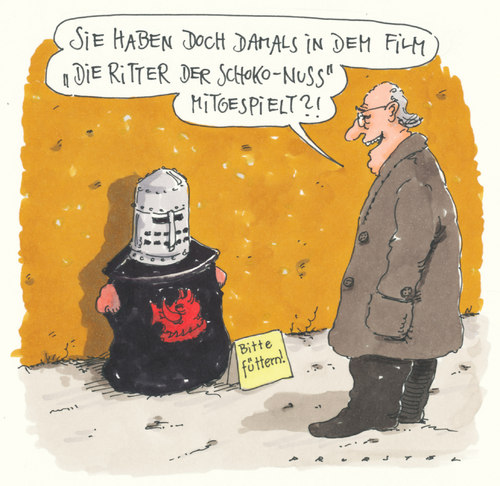 Cartoon: the black knight (medium) by Andreas Prüstel tagged bettler,kino,film,python,monty,ritter,schwarzer,schwarzer,ritter,mpnty,python,film,kino,bettler