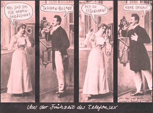 Cartoon: vintage-telefonsex (medium) by Andreas Prüstel tagged vintage,telefonsex