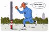 Cartoon: aktivity tracker (small) by Andreas Prüstel tagged jogger,aktivity,tracker,geschwindigkeit,bestleistung,cartoon,karikatur,andreas,pruestel