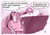 Cartoon: bergab (small) by Andreas Prüstel tagged nachrichten,news,tv,welt,zustand,der,weltbürger,ehepaar,cartoon,karikatur,andreas,pruestel