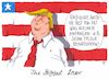 Cartoon: biggest loser (small) by Andreas Prüstel tagged usa trump trumpcare obamacare gesunheitsreform scheitern cartoon karikatur andreas pruestel