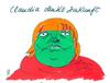 Cartoon: claudia roth (small) by Andreas Prüstel tagged claudia,roth,grüne,spd,koalition,bundestagswahlen,cartoon,karikatur,andreas,pruestel