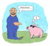 Cartoon: da lacht kein schwein (small) by Andreas Prüstel tagged humorunterschiede,schwein