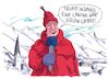 Cartoon: davos trump (small) by Andreas Prüstel tagged weltwirtschaftsforum,davos,trump,usa,abschottung,egoismus,cartoon,karikatur,andreas,pruestel
