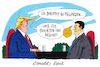 Cartoon: donalds deal (small) by Andreas Prüstel tagged usa,china,trump,xi,jinping,strafzölle,stahl,handelskrieg,cartoon,karikatur,andreas,pruestel