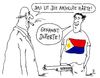 Cartoon: duterte (small) by Andreas Prüstel tagged präsident,duterte,philippinen,drogen,rechtlosigkeit,brutalität,härte,cartoon,karikatur,andreas,pruestel