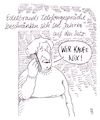 Cartoon: edeltraud (small) by Andreas Prüstel tagged einsamkeit,alleinstehend,telefongespräche,werbung,verkauf,cartoon,karikatur,andreas,pruestel