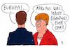 Cartoon: emmanuel und angela (small) by Andreas Prüstel tagged treffen,macron,merkel,europa,cartoon,karikatur,andreas,pruestel
