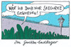 Cartoon: endlager (small) by Andreas Prüstel tagged ehec,infektion,salatgurken,endlager,seegurke