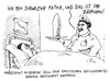 Cartoon: fatma (small) by Andreas Prüstel tagged mubarak,abgang,deutschesgesundheitswesen,zäpchen,krankenschwester