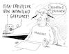 Cartoon: feuerungen (small) by Andreas Prüstel tagged fifa,infantino,ethikkommission,trump,fbi,entlassung,cartoon,karikatur,andreas,pruestel