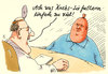 Cartoon: futtern (small) by Andreas Prüstel tagged wurst fleischwaren krebs krebserregend ernährung futtern cartoon karikatur andreas pruestel