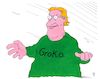 Cartoon: grünling (small) by Andreas Prüstel tagged grüne,aufwind,bayernwahl,groko,cartoon,karikatur,andreas,pruestel