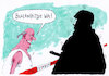 Cartoon: hitze (small) by Andreas Prüstel tagged hitzewelle,bullenhitze,polizei,cartoon,karikatur,andreas,pruestel