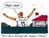 Cartoon: italien-fluch (small) by Andreas Prüstel tagged fußballeuropameisterschaft,viertelfinale,italien,deutschland,angstgegner,fluch,schlachtruf,island,cartoon,karikatur,andreas,pruestel