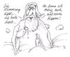 Cartoon: kippen (small) by Andreas Prüstel tagged weltlage,stimmung,flüchtlingskrise,gott,saufen,kippen,alkohol,cartoon,karikatur,andreas,pruestel