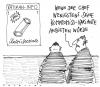 Cartoon: kompromiss (small) by Andreas Prüstel tagged papst,kondom,vatikan
