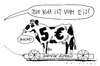 Cartoon: kuh kalt (small) by Andreas Prüstel tagged hartz4 kuhhandel regelsatzerhöhung