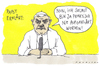 Cartoon: papa (small) by Andreas Prüstel tagged katholischekirche,mißbrauchsfälle,papstwort,vatikan,aufklärung