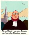 Cartoon: pfarrer musel (small) by Andreas Prüstel tagged pfarrer,christentum,islam,moslem,muselman,cartoon,karikatur,andreas,pruestel