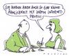 Cartoon: profilperformance (small) by Andreas Prüstel tagged date,internet,internetprofile,scheinundsein