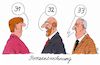 Cartoon: prozentrechnung (small) by Andreas Prüstel tagged politbarometer,umfragewerte,cdu,spd,afd,merkel,schulz,gauland,cartoon,karikatur,andreas,pruestel