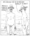 Cartoon: richtigstellung (small) by Andreas Prüstel tagged strand fkk hedonismus