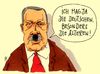 Cartoon: rt erdogan (small) by Andreas Prüstel tagged erdogan,türkei,militärputsch,diktatur,säuberungen,machtergreifung,diktator,deutsche,faschismus,hitler,cartoon,karikatur,andreas,pruestel