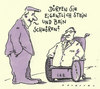 Cartoon: schwören (small) by Andreas Prüstel tagged schwur,beinamputation,rollstuhl