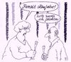 Cartoon: silvestergedanken (small) by Andreas Prüstel tagged silvester,neujahr,ehepaar,flucht,flüchtling,fluchtgedanken,cartoon,karikatur,andreas,pruestel