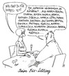 Cartoon: speed-dating (small) by Andreas Prüstel tagged kennenlernen,singles,speeddating,geschlechtsverkehr,synonyme,hobbys,cartoon,karikatur,andreas,pruestel