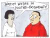 Cartoon: spezialgastronomie (small) by Andreas Prüstel tagged hootersretaurant