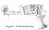 Cartoon: urlaubslektüre (small) by Andreas Prüstel tagged kanzlerin,merkel,urlaub,personalschwund,cdu