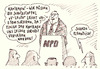 Cartoon: v-kameraden (small) by Andreas Prüstel tagged npd,verfassungsschutz,vleute