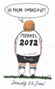 Cartoon: viertelfinale (small) by Andreas Prüstel tagged merkel,fußballeuropameisterschaft,danzig,polen