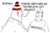 Cartoon: zeitwechsel (small) by Andreas Prüstel tagged winterzeit,zeitumstellung,postfaktische,zeit,cartoon,karikatur,andreas,pruestel