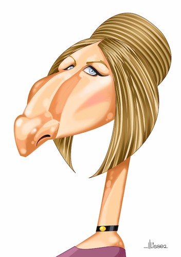 Cartoon: Barbra Streisand (medium) by Ulisses-araujo tagged barbra,streisand