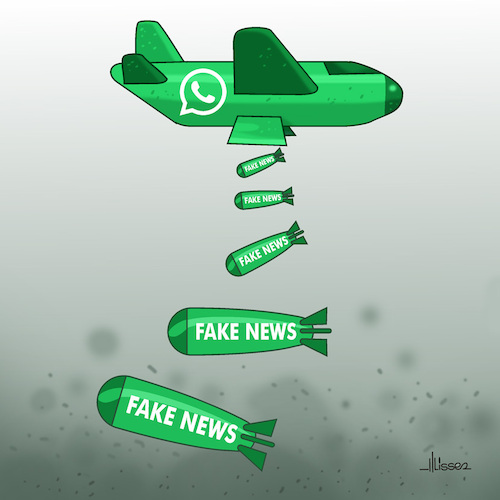 Cartoon: Fake News (medium) by Ulisses-araujo tagged fake,news