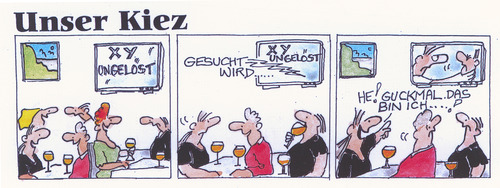 Cartoon: Unser Kiez (medium) by Peter Gatsby tagged menschen