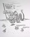 Cartoon: The corporate hydra never sleeps (small) by Mike Dater tagged dater,inkroom