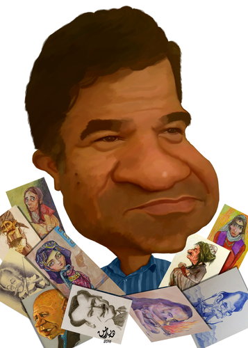 Cartoon: behzad tara (medium) by handren khoshnaw tagged handren,khoshnaw,behzad,tara,sina,kurdish,caricaturists