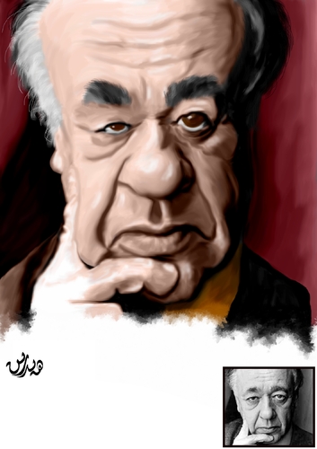 Cartoon: Eugen Ionescu (medium) by handren khoshnaw tagged handren,khoshnaw,eugen,ionescu,romania