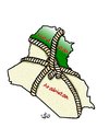 Cartoon: A unified Iraq by force cartoon (small) by handren khoshnaw tagged handren,khoshnaw,iraq,kurdistan