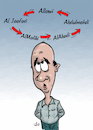 Cartoon: formation of iraqi governments (small) by handren khoshnaw tagged handren,khoshnaw,cartoon,political,iraq,government,wheel