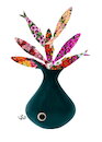 Cartoon: sardine fish in vase cartoon (small) by handren khoshnaw tagged sardine,fish,vase,cartoon,handren,khoshnaw